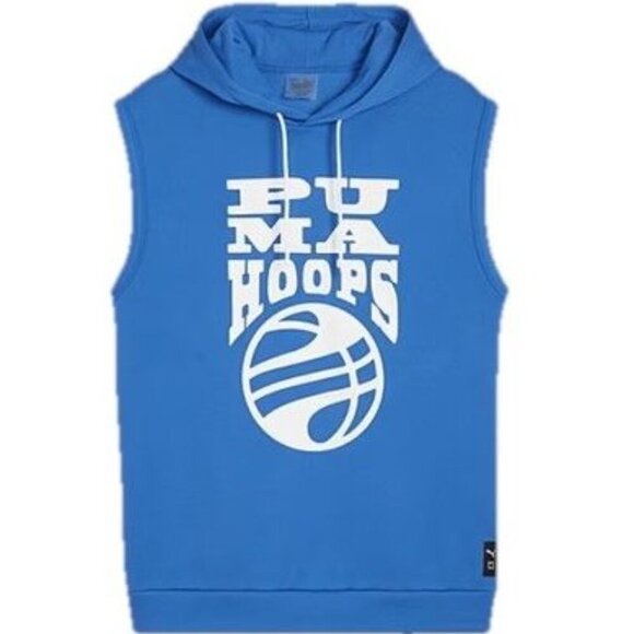 Puma Hoops Posterize 2.0 Sleeveless Hoodie Blue Size XL NWT $50 - Picture 1 of 2